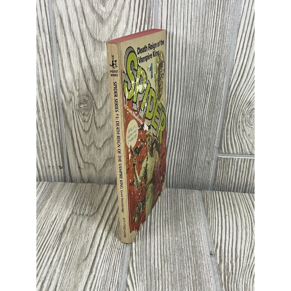 Spider #1 Death Reign of the Vampire King Grant Stockbridge Pocket Books 1975